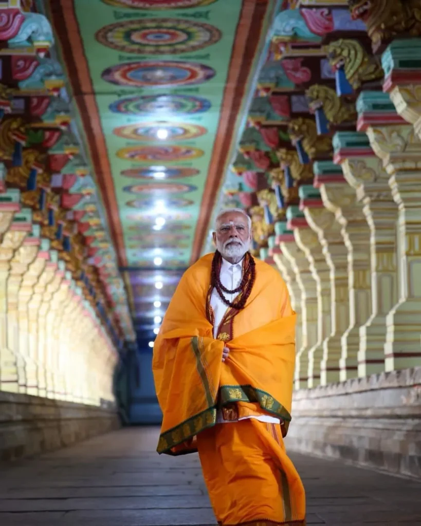 PM Modi Visited Shri Arulmigu Ramanathswamy Temple to offer Prayers