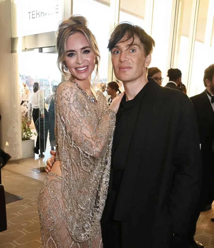 Emily Blunt and Cillian Murphy at the EEBAFTAs