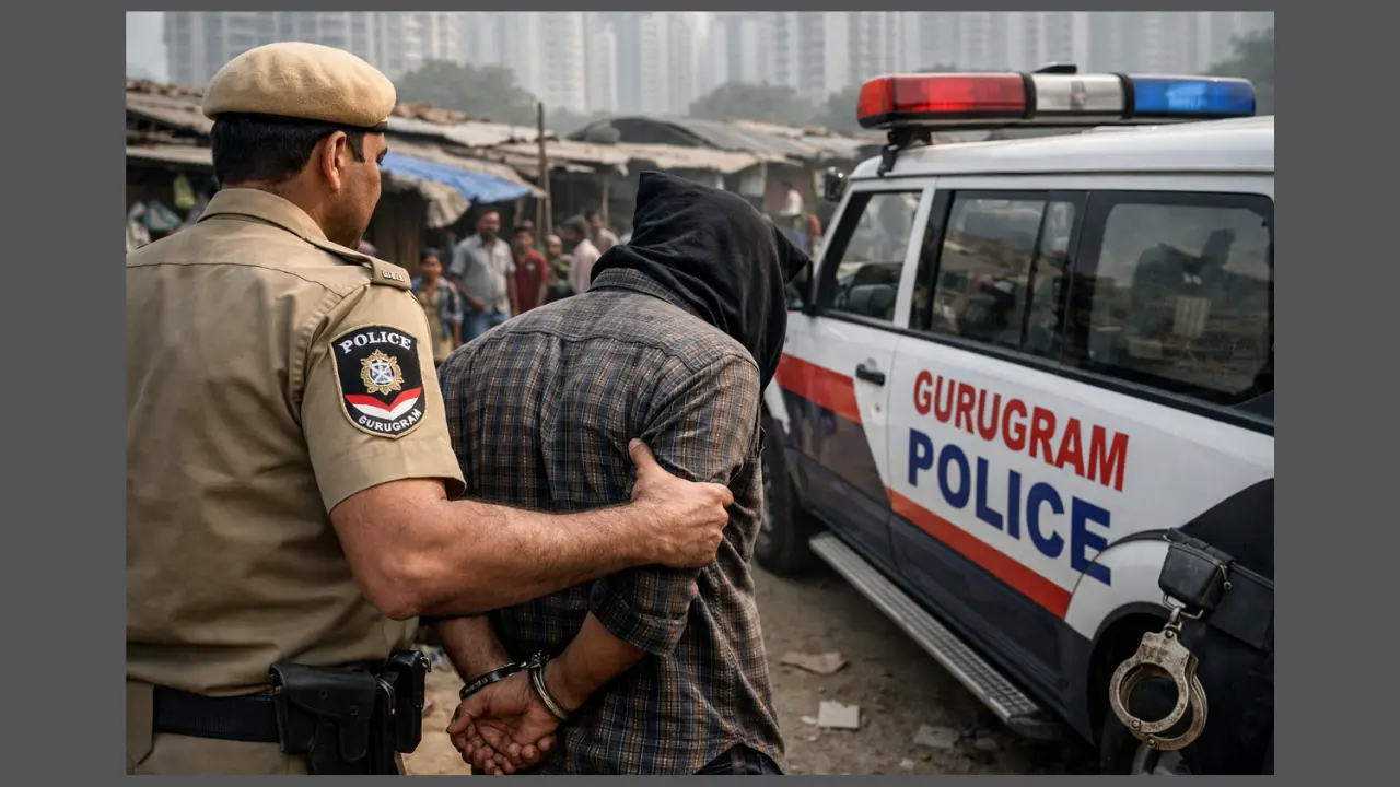 Gurugram Police Arrest Man Over Extortion Linked to Illegal Slums