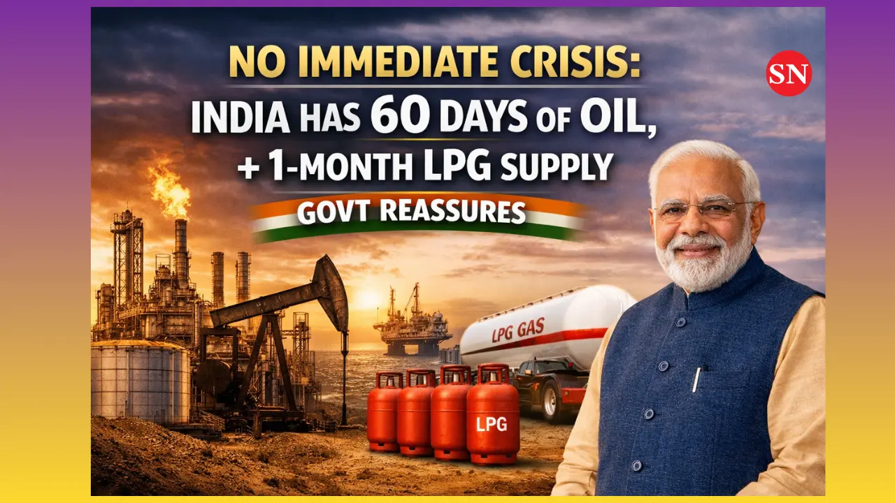 No Immediate Crisis: India Has 60 Days of Oil, 1-Month LPG Supply, Govt Reassures