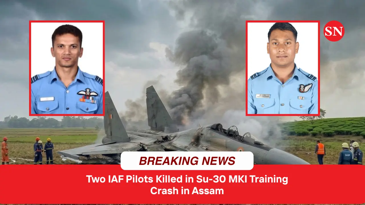 Two IAF Pilots Killed in Su-30 MKI Training Crash in Assam